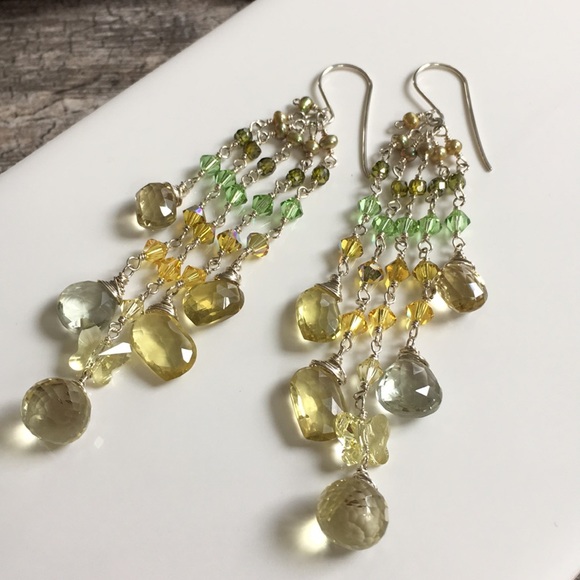 Emily Designs Jewelry - Lemon topaz spring cascade earrings sterling